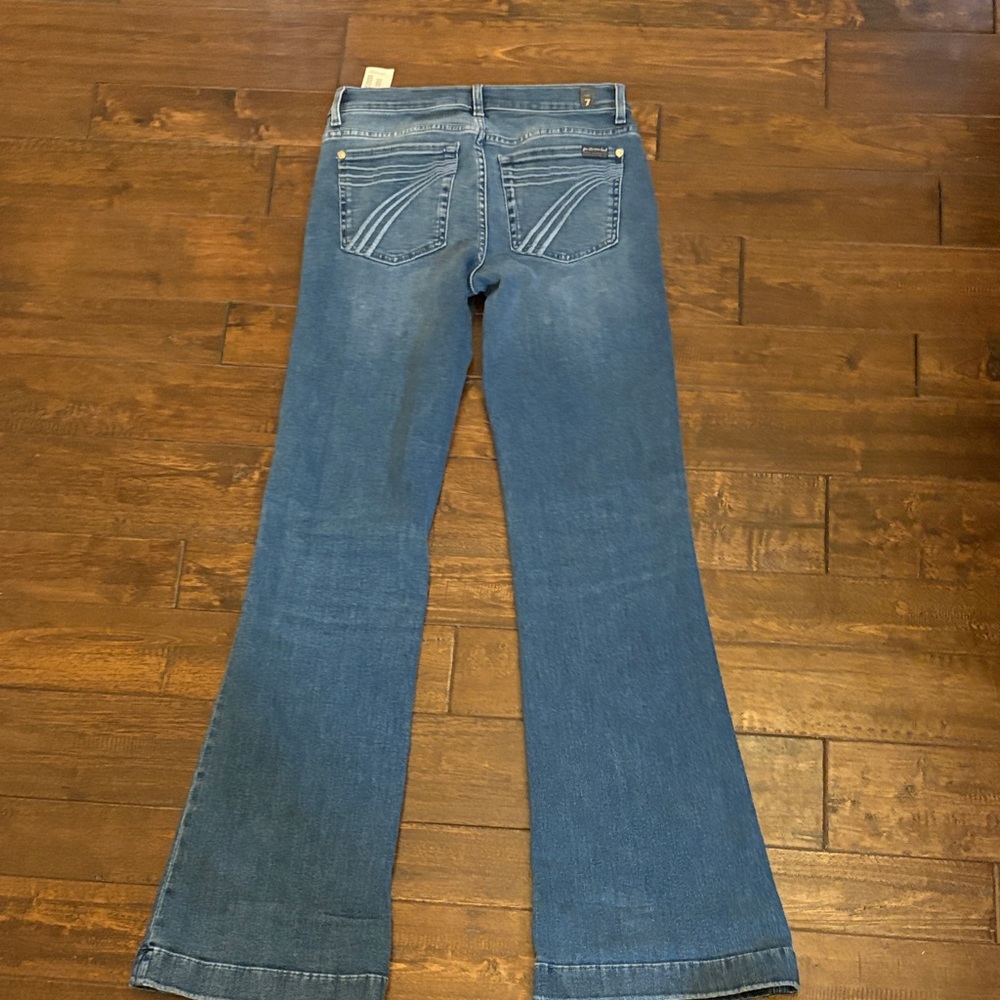 7 For All Mankind Flare Jeans in Blue